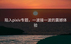 陷入pixiv专题，一波接一波的震撼体验