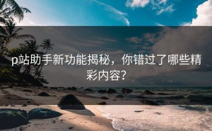 p站助手新功能揭秘，你错过了哪些精彩内容？